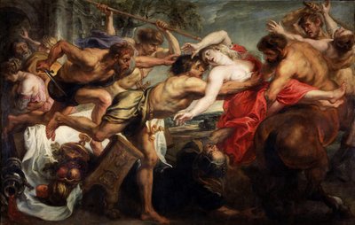 Il rapimento di Ippodamia, o Lapiti e Centauri, 1636-1638 da Peter Paul Rubens