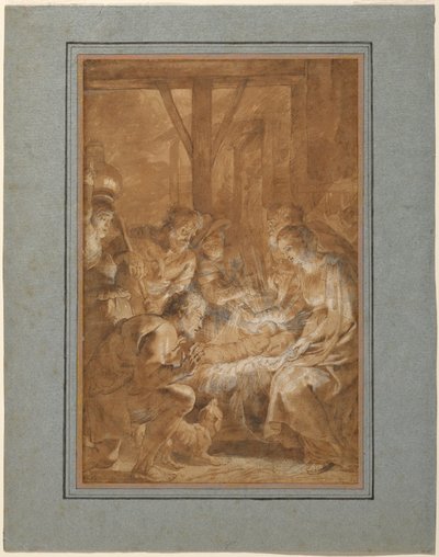 Die Anbetung der Hirten da Peter Paul Rubens