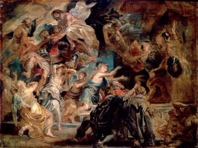 La Morte di Enrico IV e la Proclamazione della Reggenza, 1622 da Peter Paul Rubens