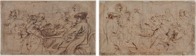 La Festa di Erode (recto) Tomiri con la Testa di Ciro (verso) da Peter Paul Rubens