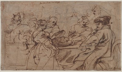 Il banchetto di Erode recto Tomiri con la testa di Ciro verso, c. 1637-1638 da Peter Paul Rubens