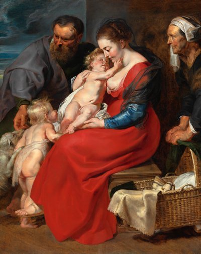 La Sacra Famiglia con i santi Elisabetta e Giovanni Battista da Peter Paul Rubens