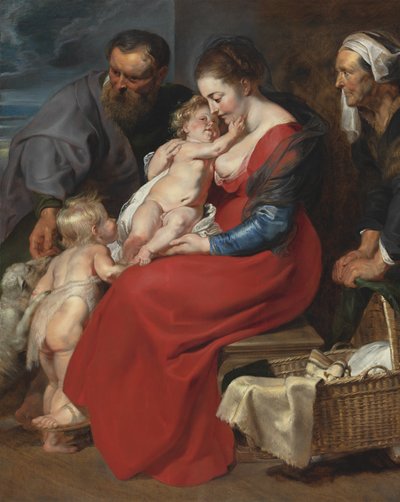 La Sacra Famiglia con i santi Elisabetta e Giovanni Battista da Peter Paul Rubens