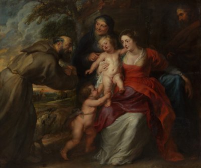 La Sacra Famiglia con i Santi Francesco e Anna e il Bambino San Giovanni Battista da Peter Paul Rubens