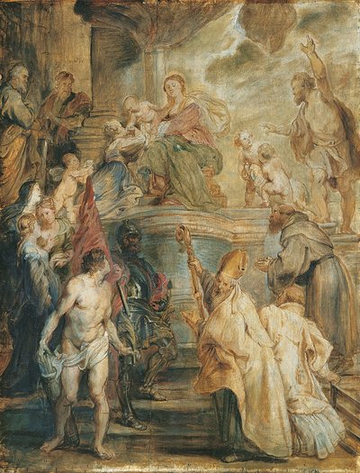 Il matrimonio mistico di Santa Caterina da Peter Paul Rubens