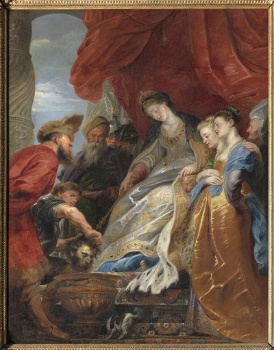 La regina degli Sciti Tomiri immerge la testa di Ciro il Grande in un vaso pieno di sangue per vendicare suo figlio da Peter Paul Rubens