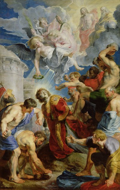 La lapidazione di Santo Stefano, dal trittico di Santo Stefano da Peter Paul Rubens