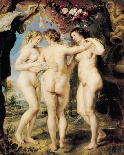 Le tre Grazie, c.1636-39 da Peter Paul Rubens