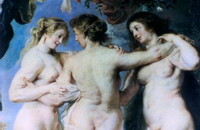 Le tre Grazie (dettaglio) da Peter Paul Rubens