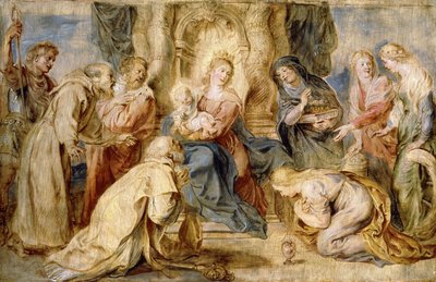 La Vergine e il Bambino in trono adorati da otto santi da Peter Paul Rubens