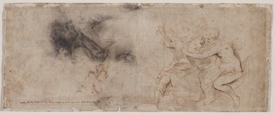 Venere disarma Marte, studio di drappeggio, c. 1632-35 da Peter Paul Rubens