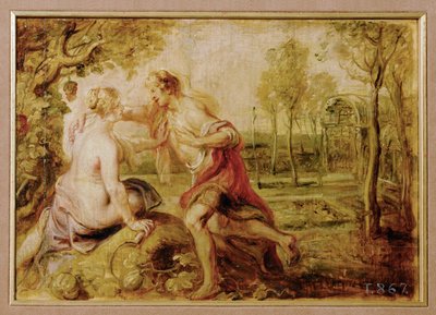Vertumnus e Pomona (dipinto su tavola) da Peter Paul Rubens