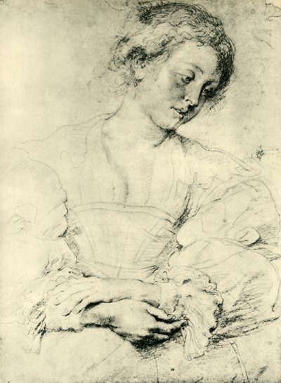 Giovane donna con le mani giunte da Peter Paul Rubens