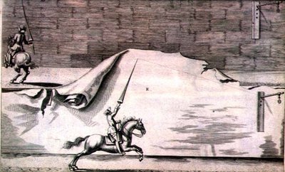 Due Cavalieri che si Allenano con le Lance da 