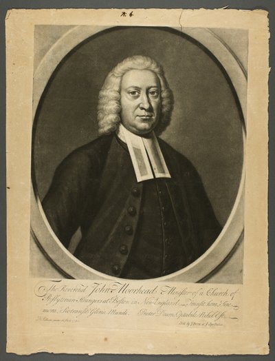 Reverendo John Moorhead da Peter Pelham