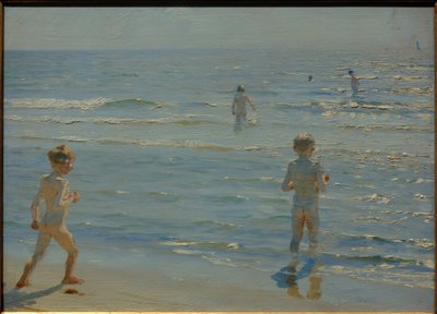 Ragazzi che fanno il bagno. Sole. Skagen da Peder Severin Krøyer