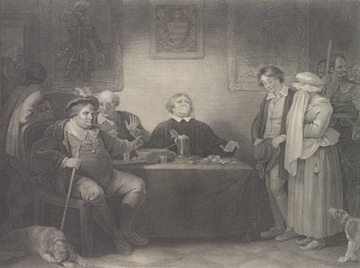 Le sette età, quinta età: La giustizia Shakespeare, Come vi piace, prima pubblicazione 1801, ristampa 1852 da Peter Simon