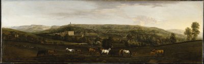 Veduta di Chatsworth da sud-ovest da Peter Tillemans