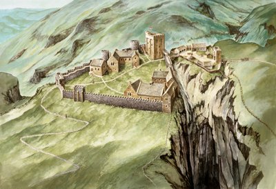 Castello di Peveril, XIV secolo, c1990-2010 da Peter Urmston