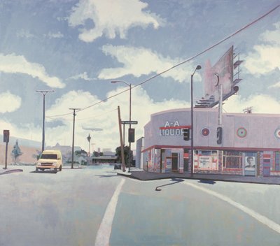 AA Liquor Store, Los Angeles, 2001 (olio su tela) da Peter Wilson
