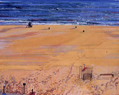 Dalla spiaggia: Santa Monica, 2003 (olio su tela) da Peter Wilson