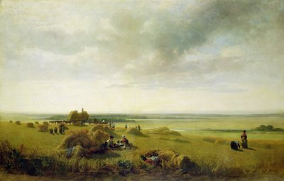 Un campo di grano da Peter de Wint