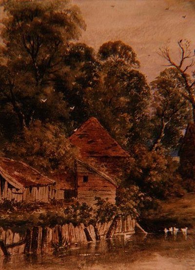 Un vecchio cottage da Peter de Wint