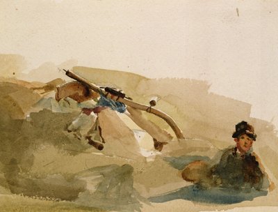 Mietitore che Riposa nei Campi da Peter de Wint