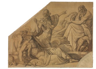 Der Traum des Agamemnon. Karton zu den Deckenbildern der Münchner Glyptothek da Peter von Cornelius