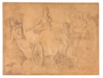 Der Wagen der Artemis da Peter von Cornelius