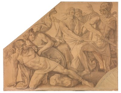 Der Zweikampf zwischen Aias und Hektor da Peter von Cornelius