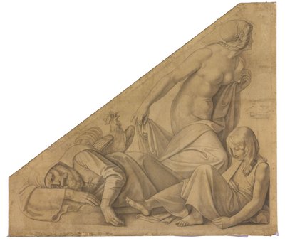 Eos, Tithonos und Memnon. Karton zu den Deckenbildern der Münchner Glyptothek da Peter von Cornelius