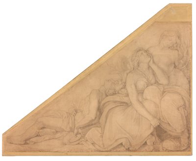 Hyakinthos, Klythia, Leukothoe, in Blumen verwandelt da Peter von Cornelius