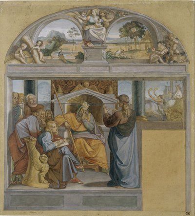 Giuseppe interpreta i sogni del faraone da Peter von Cornelius