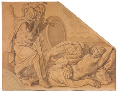 Nestor und Agamemnon wecken den Diomedes da Peter von Cornelius