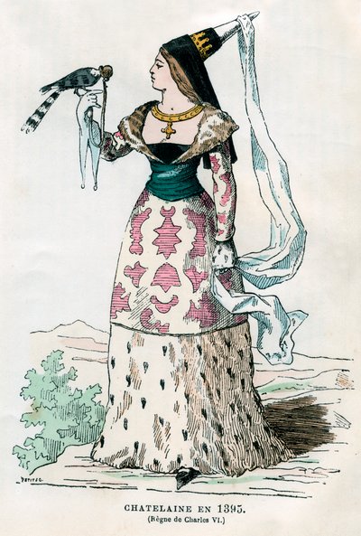 Signora del maniero del tempo di Carlo VI di Francia, 1395 1882-1884 da Petit