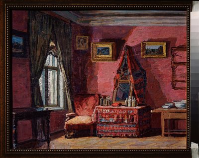Camera da letto nella casa di Peter Ilich Tchaikovsky da Petr Ivanovic Petrovichev