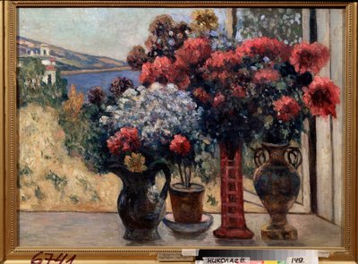 Fiori contro il mare da Petr Ivanovic Petrovichev
