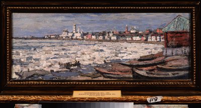 La deriva dei ghiacci sul Volga, vicino a Iaroslavl da Petr Ivanovic Petrovichev