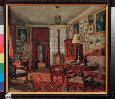 La sala di lettura nella casa di E. Boratynsky da Petr Ivanovic Petrovichev