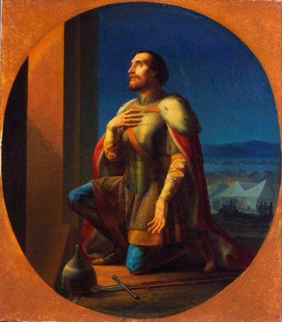 Alessandro Nevsky, Gran Principe di Novgorod e Vladimir, 1855 da Petr Mikhailovich Shamshin