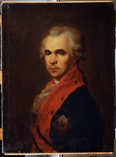 Ritratto del segretario di Stato Vasily Popov da Petr Semenovich Drozhdin