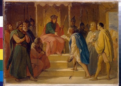 Il gran principe Andrej I Bogoljubskij riceve gli artigiani inviati dall