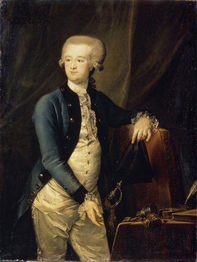 Ritratto del barone Pyotr Fyodorovich Maltitz 1753-1826, 1785 da Petro Semyonovich Drozhdin