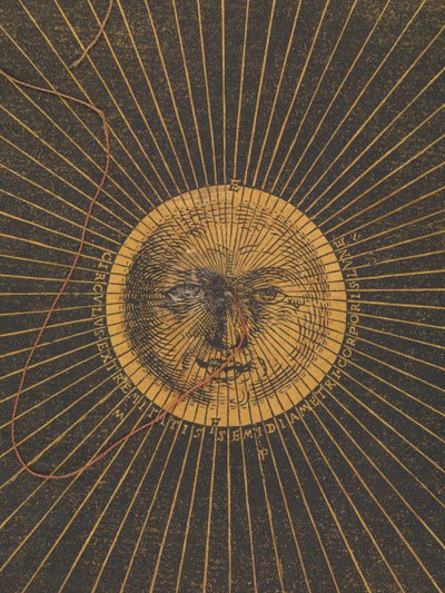 Volvelle con le regole per prevedere le eclissi solari e lunari da Petrus Apianus