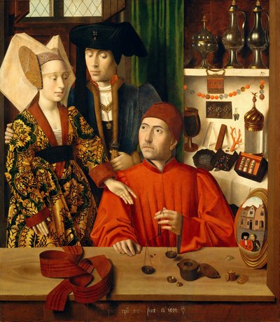 Un orefice nella sua bottega da Petrus Christus