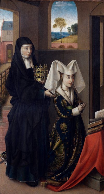 Ritratto di Isabella del Portogallo con Santa Elisabetta da Petrus Christus