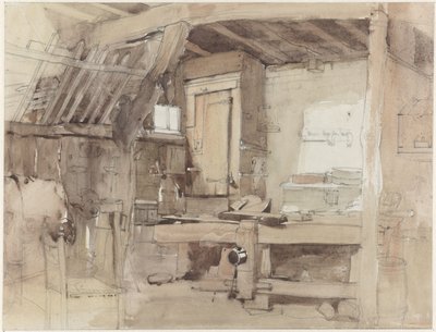 Angolo della falegnameria della casa Klingelbeek a Oosterbeek da Petrus Franciscus Greive