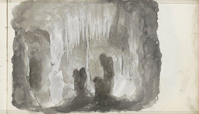 Grotta di stalattiti da Petrus Johannes Schotel