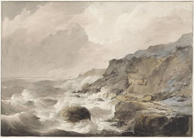 Costa rocciosa a Boulogne sur Mer da Petrus Johannes Schotel